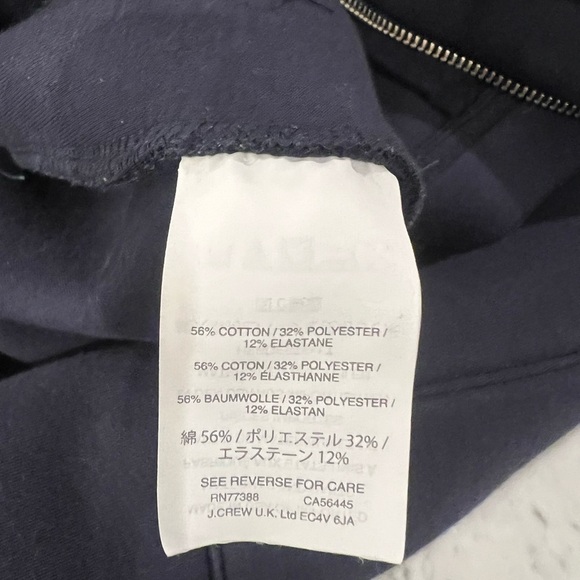 J. Crew Scuba Neoprene jacket - navy blue size XXS - Picture 7 of 9